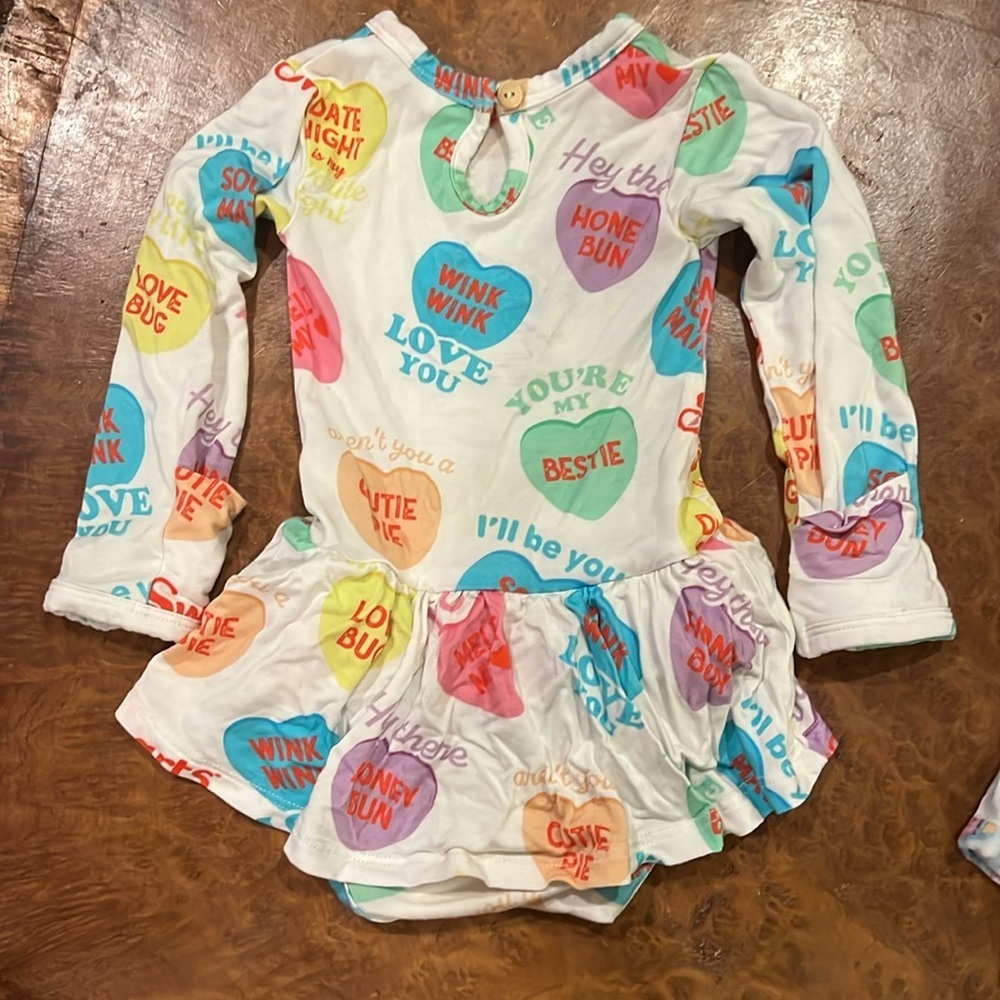 Sweethearts Twirl Bodysuit Dress - Picture 3 of 3